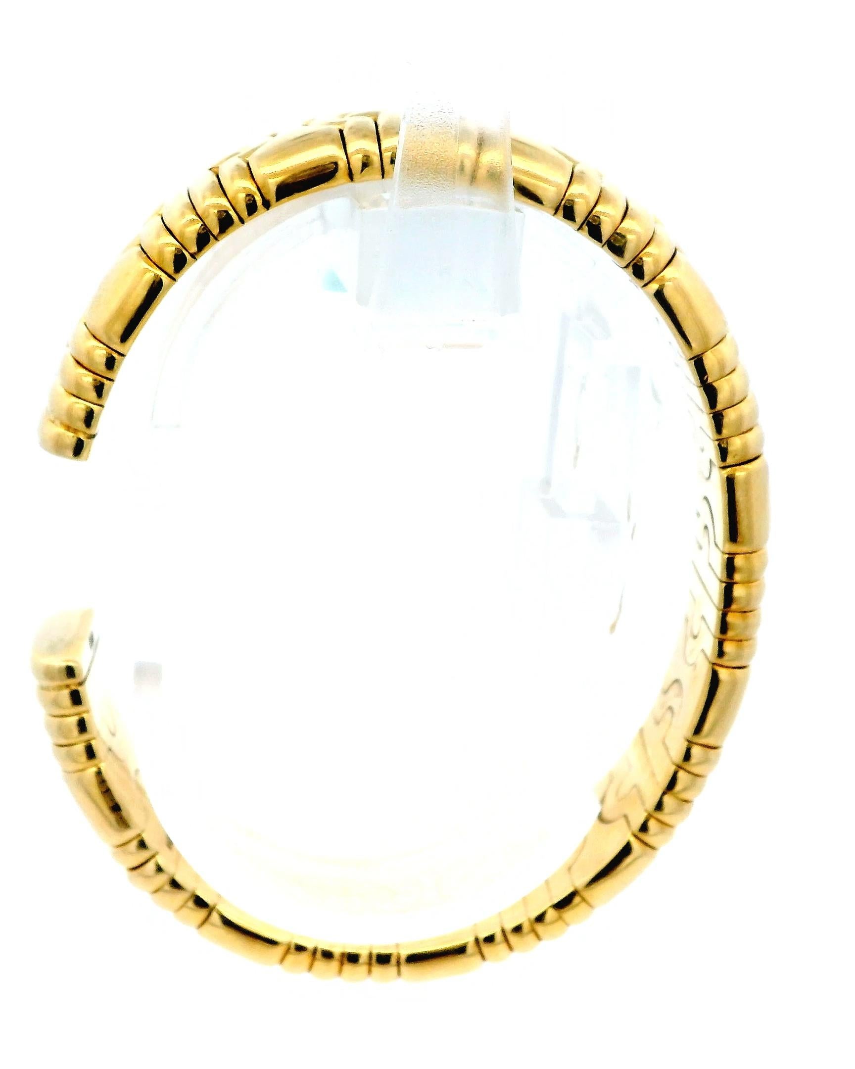 Manchette Bvlgari Parenthesis en or jaune 18k en vente 9