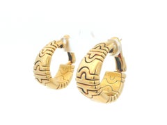Bvlgari Parenthesis 18K Yellow Gold Earrings