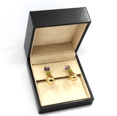 Bvlgari Peridot Amethyst and Diamond Mediterranean Eden Drop Earrings