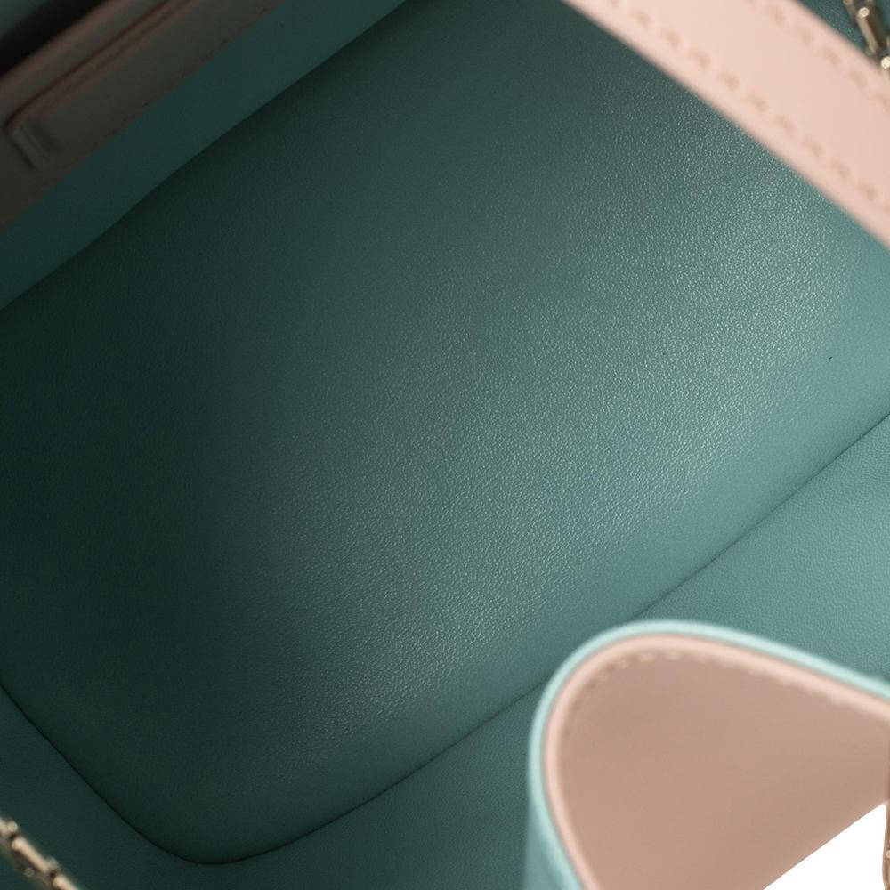 Borsa a secchiello Serpenti Forever in pelle rosa di Bvlgari 5