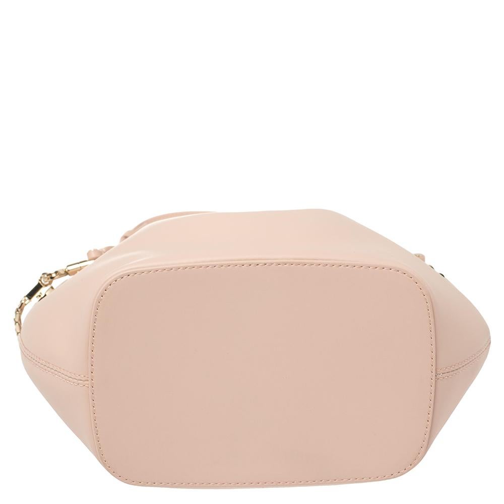 Borsa a secchiello Serpenti Forever in pelle rosa di Bvlgari 2
