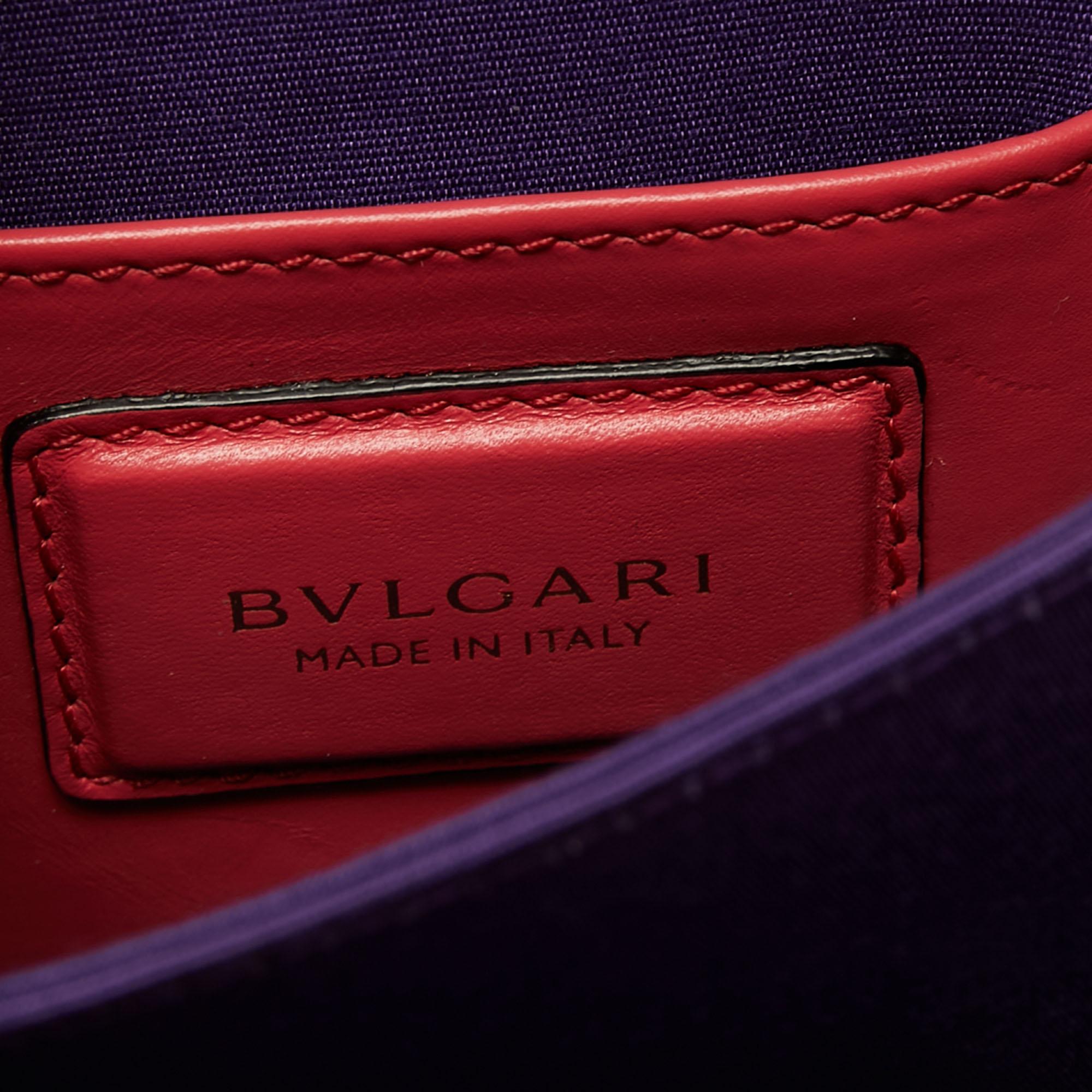 Bvlgari Pink Leather Serpenti Forever Flap Top Handle Bag 1