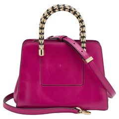 Tote Serpenti in pelle rosa Bvlgari