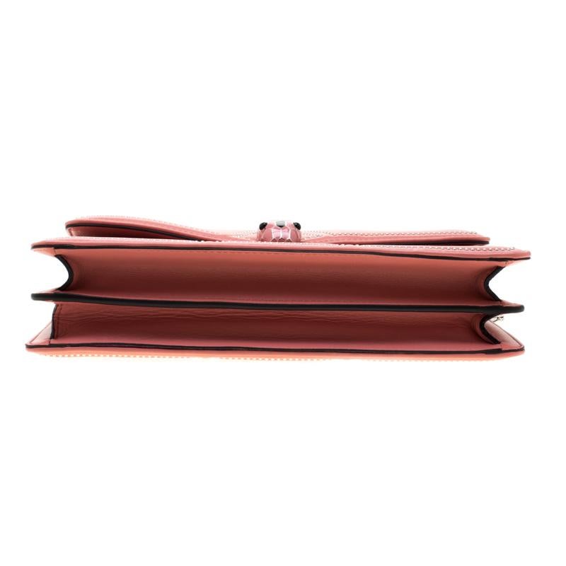 Bvlgari Pink Studded Leather Medium Serpenti Forever Shoulder Bag 1