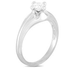 Bvlgari Platinum 0.35 Carat Diamond Engagement Ring