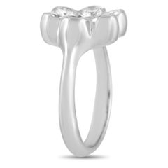 Bvlgari Platinum 1.00 Carat Diamond Cluster Ring