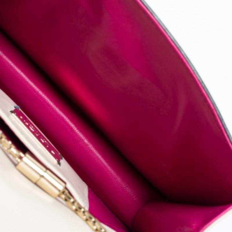 Bolso de hombro Bvlgari Serpenti Forever pequeño de piel estampada y bordada en venta 3