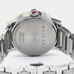 Bvlgari Purple Diamond Stainless Steel BvlgariBvlgari 102607 Women's Wristwatch