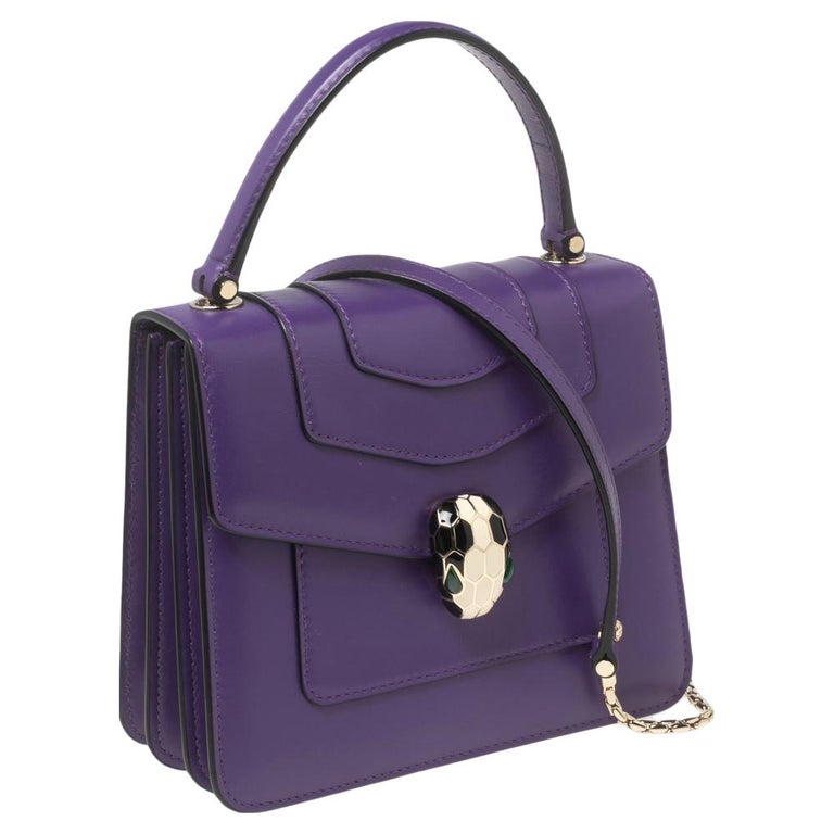 Bvlgari Purple Leather Serpenti Forever Chain Pochette Bvlgari | The Luxury  Closet