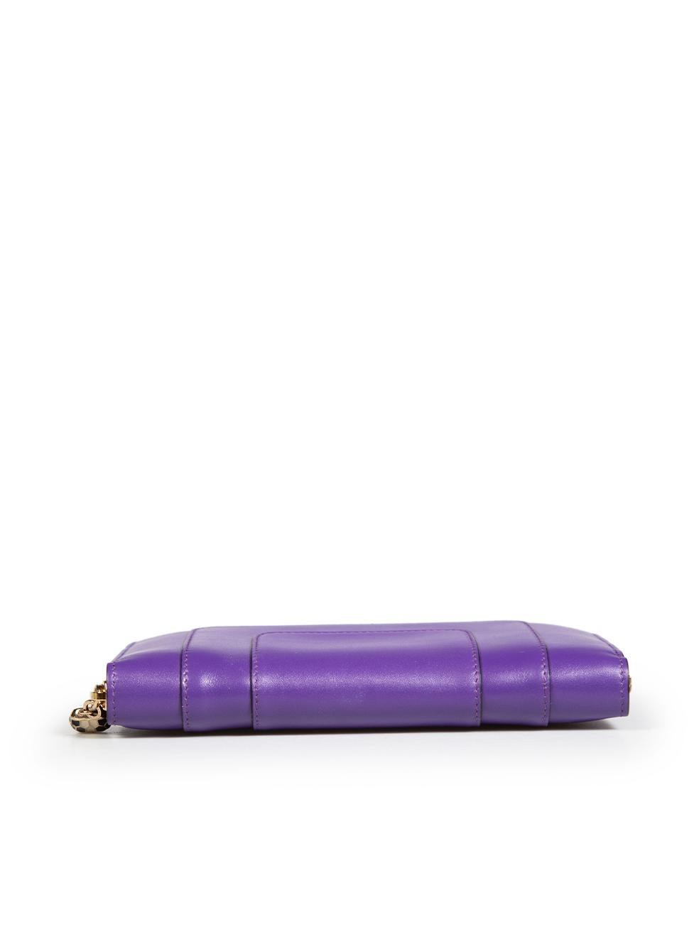 Women's Bvlgari Purple Leather Serpenti Forever Wallet