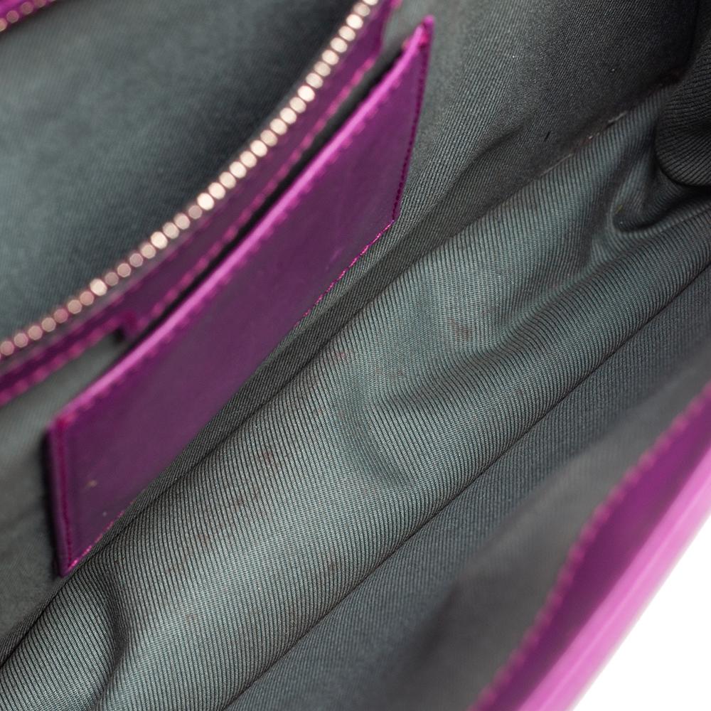 Bvlgari Purple Leather Small Serpenti Forever Shoulder Bag 4
