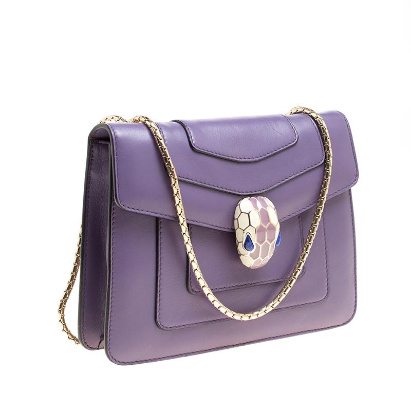 bvlgari purple bag
