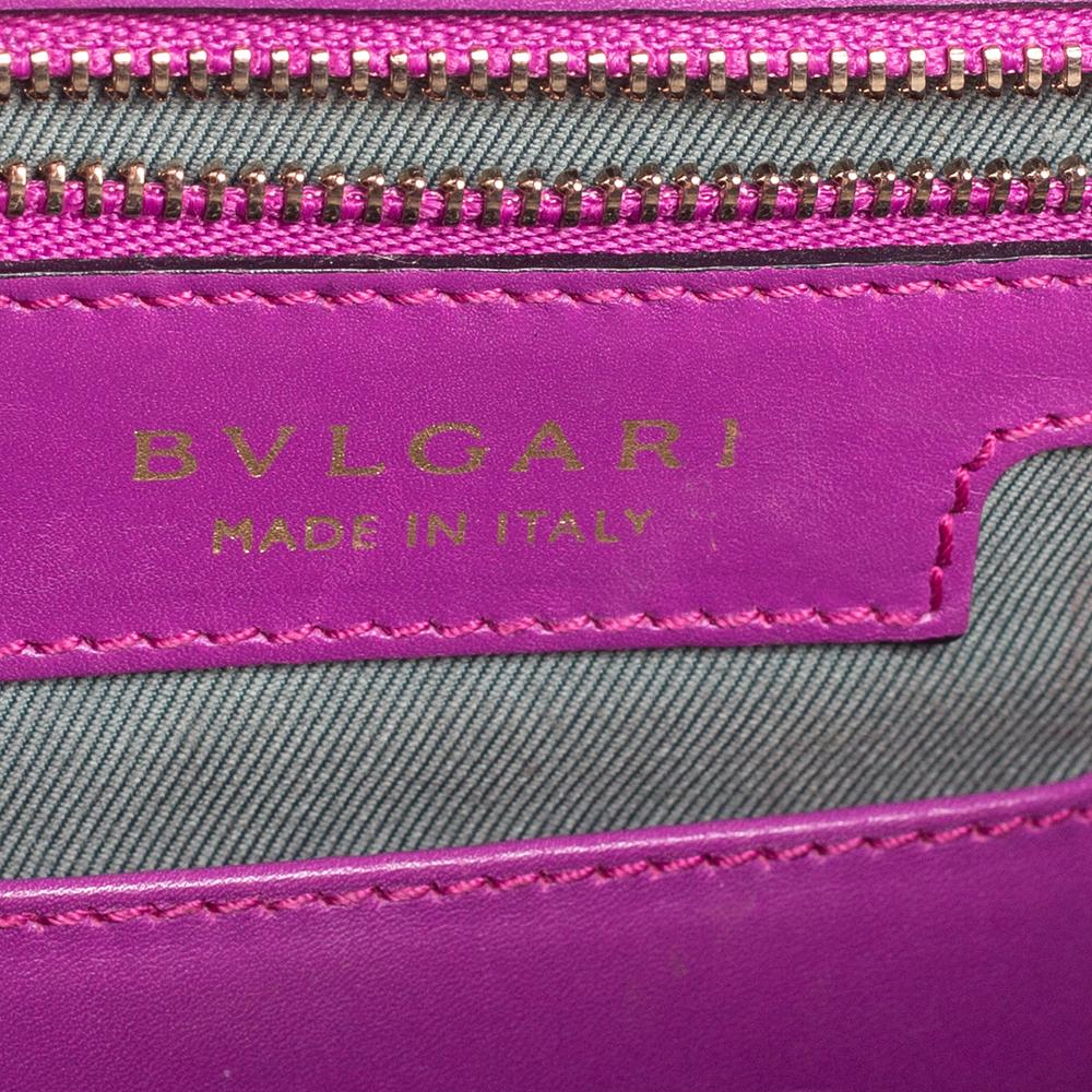 Bvlgari Purple Leather Small Serpenti Forever Shoulder Bag 1