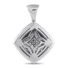 Bvlgari Pyramid 18K White Gold 0.65ct Diamond Pendant BV10-060326