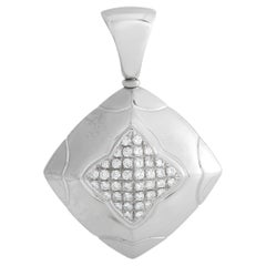 Bvlgari Pyramid 18k White Gold Diamond Pendant
