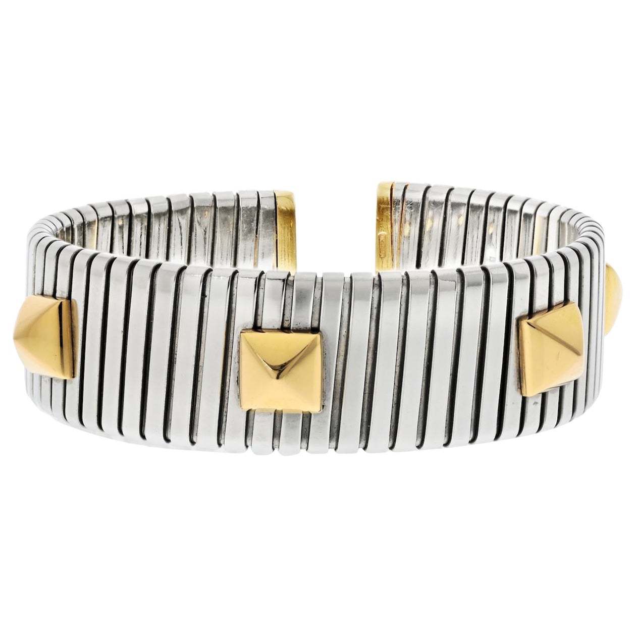 Manschettenarmband von Bvlgari Pyramiden Tubogas
