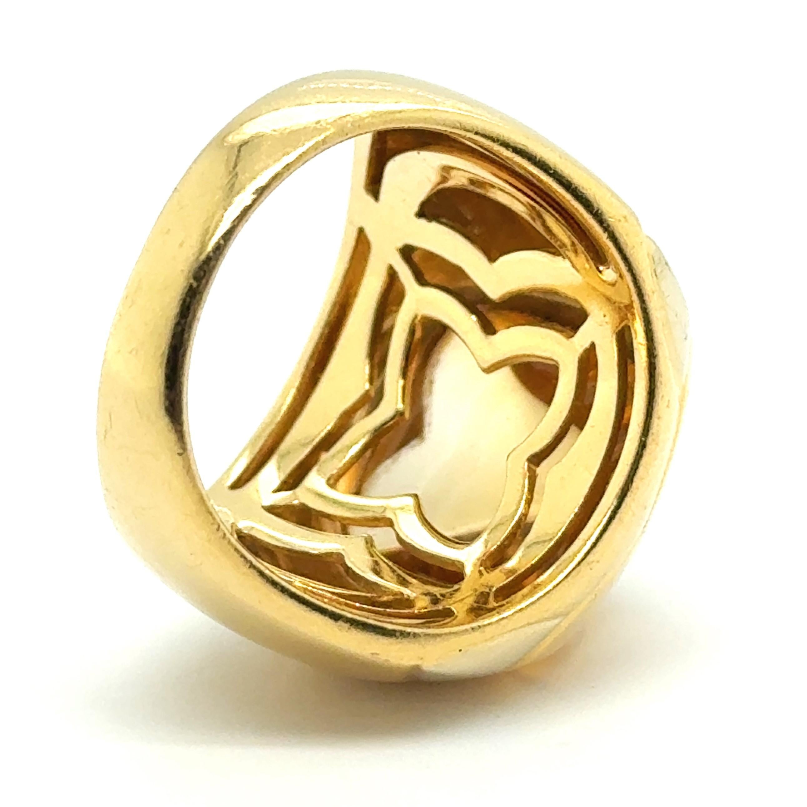 BVLGARI Pyramide Ring With Citrine in 18 Karat Yellow Gold 2