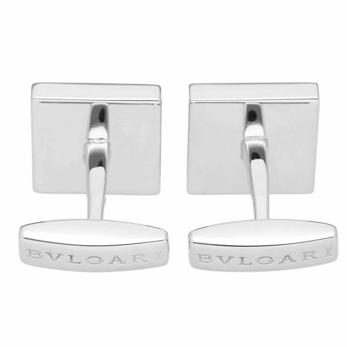 Gemelos BVLGARI QUADLARD Oro Blanco 18 Kilates en Bueno estado para la venta en Tokyo, JP