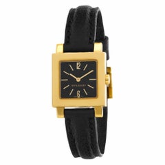 Bvlgari Quadrato SQ22GL 18 Karat Black Dial Quartz Watch