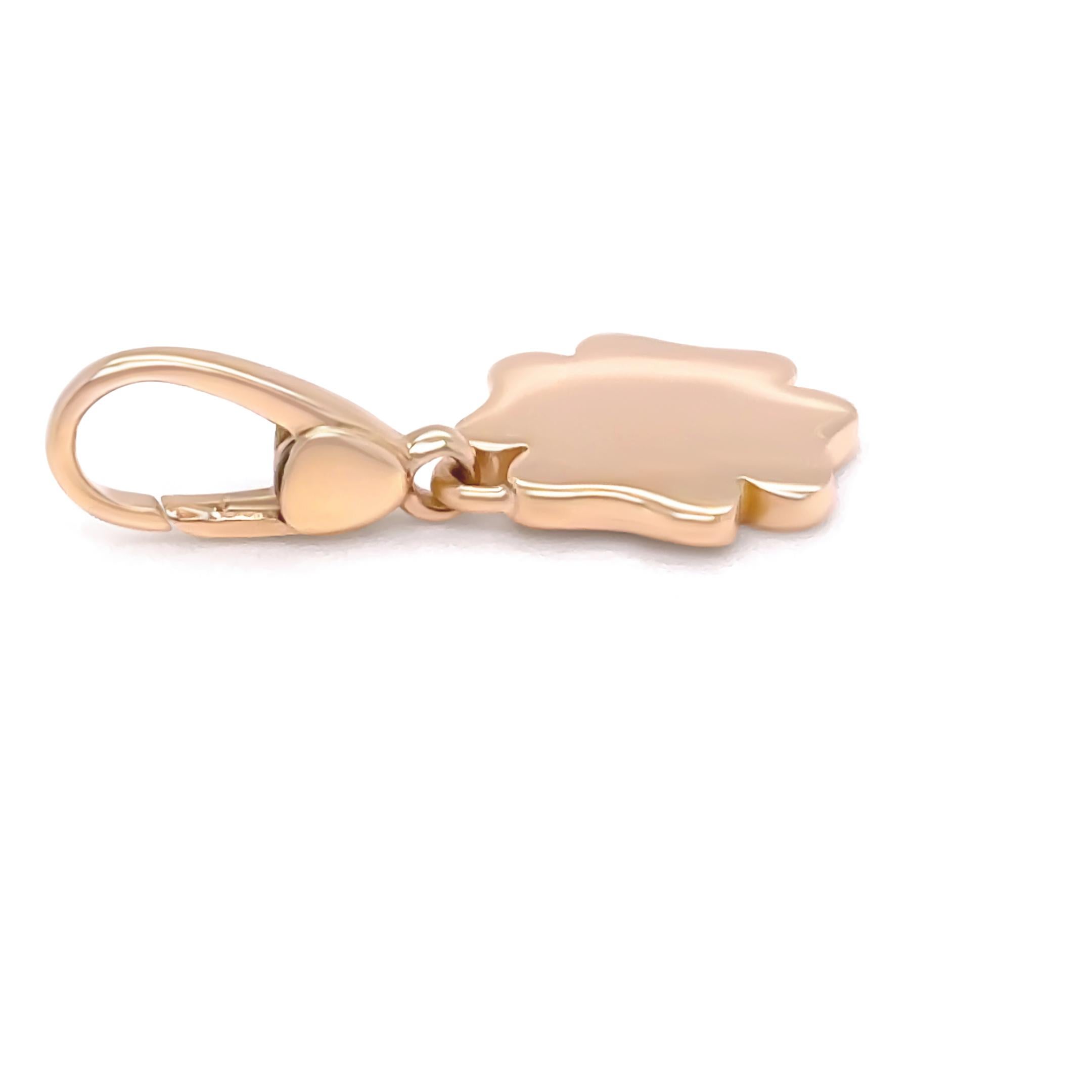 Bvlgari Rare pendentif trèfle à quatre feuilles en or jaune 18 carats, 3,88 g Pour femmes en vente