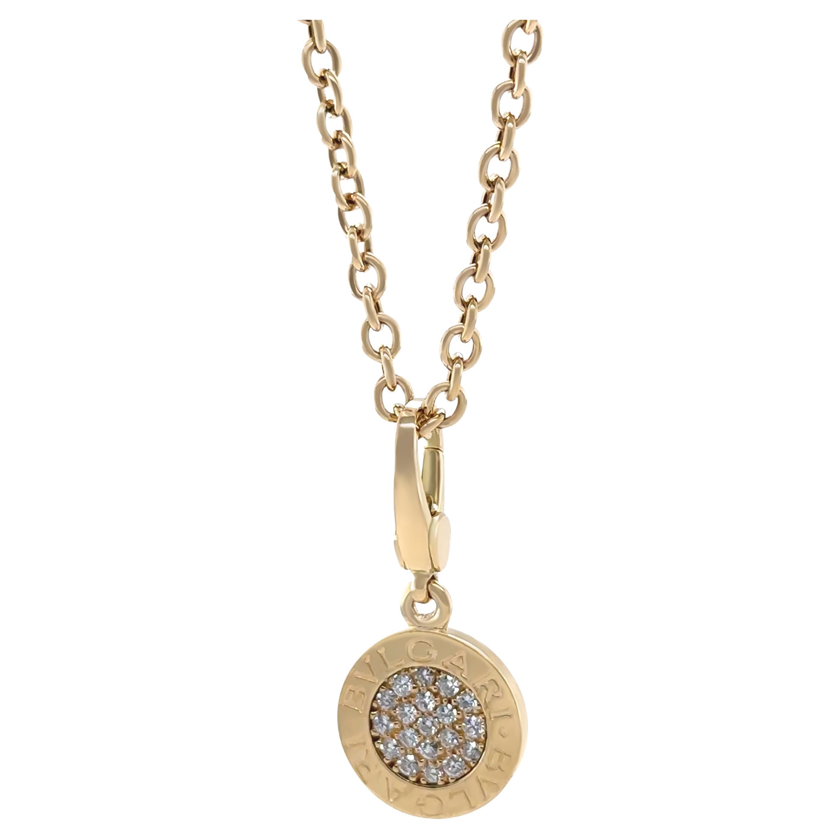 Bvlgari Raro Colgante de diamantes con pavé y cadena de oro amarillo de 18 ct 14,95 g