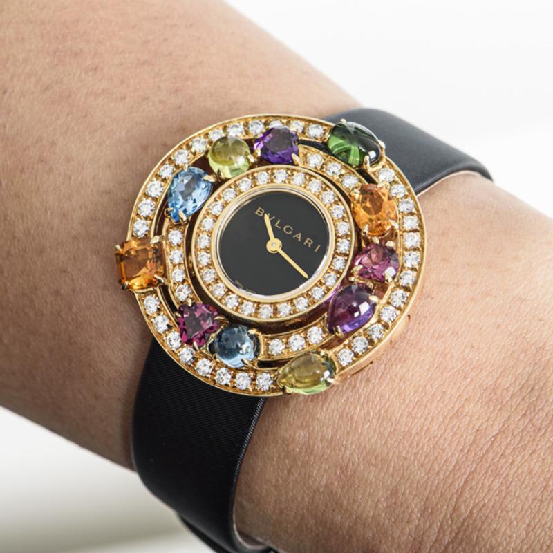 Bvlgari Rare Astrale Multi-Gem Watch AE36G For Sale 1