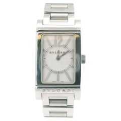 Bvlgari Rettangelo Steel Silver Dial Ladies Watch