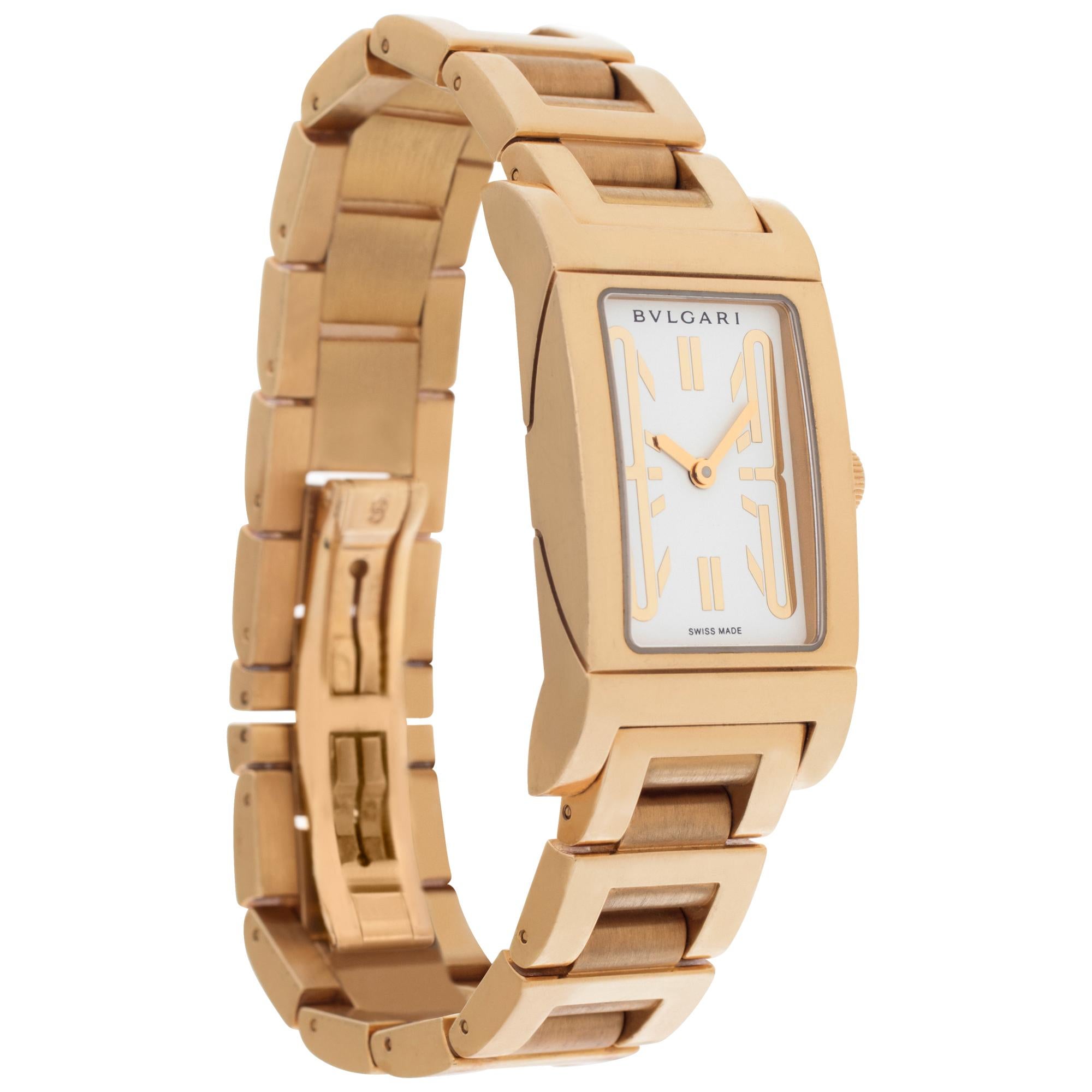 Bvlgari Rettangolo Rt 39 G im Zustand „Hervorragend“ in Surfside, FL