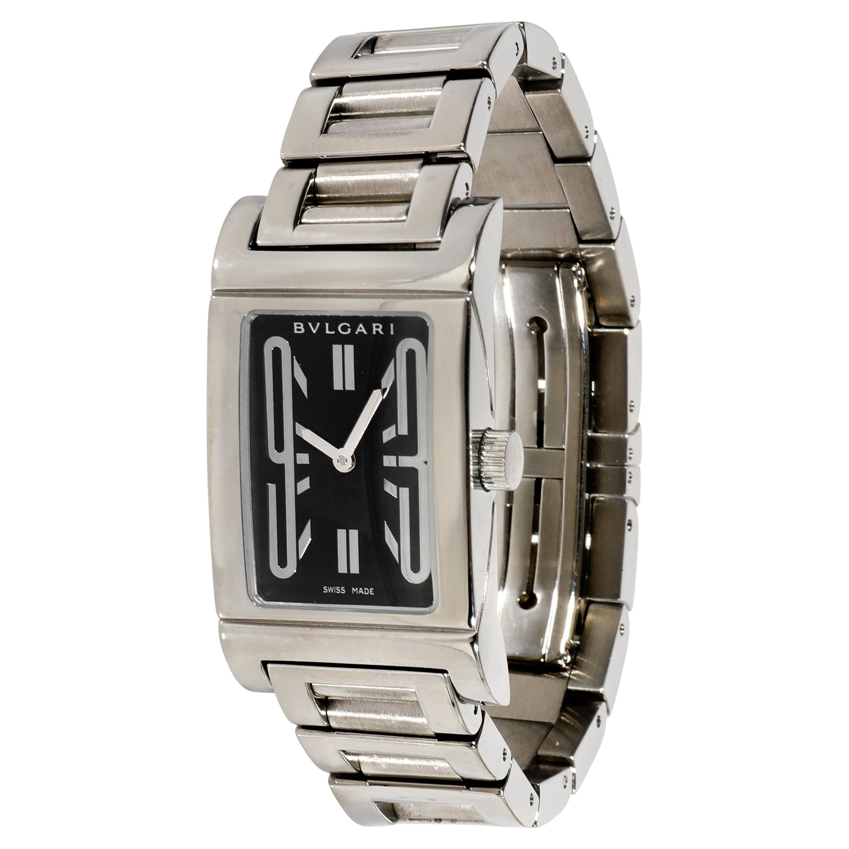 Bvlgari Rettangolo RT 39 S Women's Watch in Stainless Steel For Sale at  1stDibs | bvlgari watches women