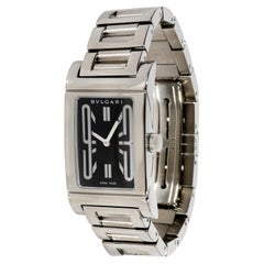 Bvlgari Montre Rettangolo RT 39 S pour femme en acier inoxydable