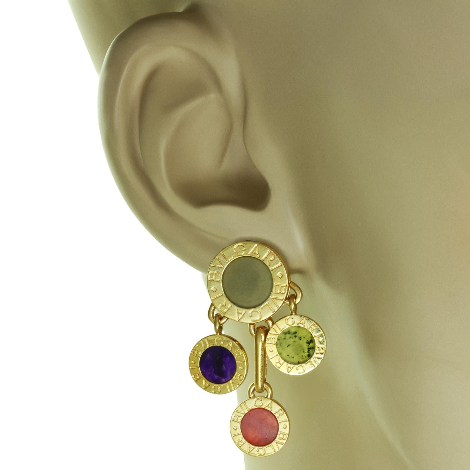 bvlgari green earrings