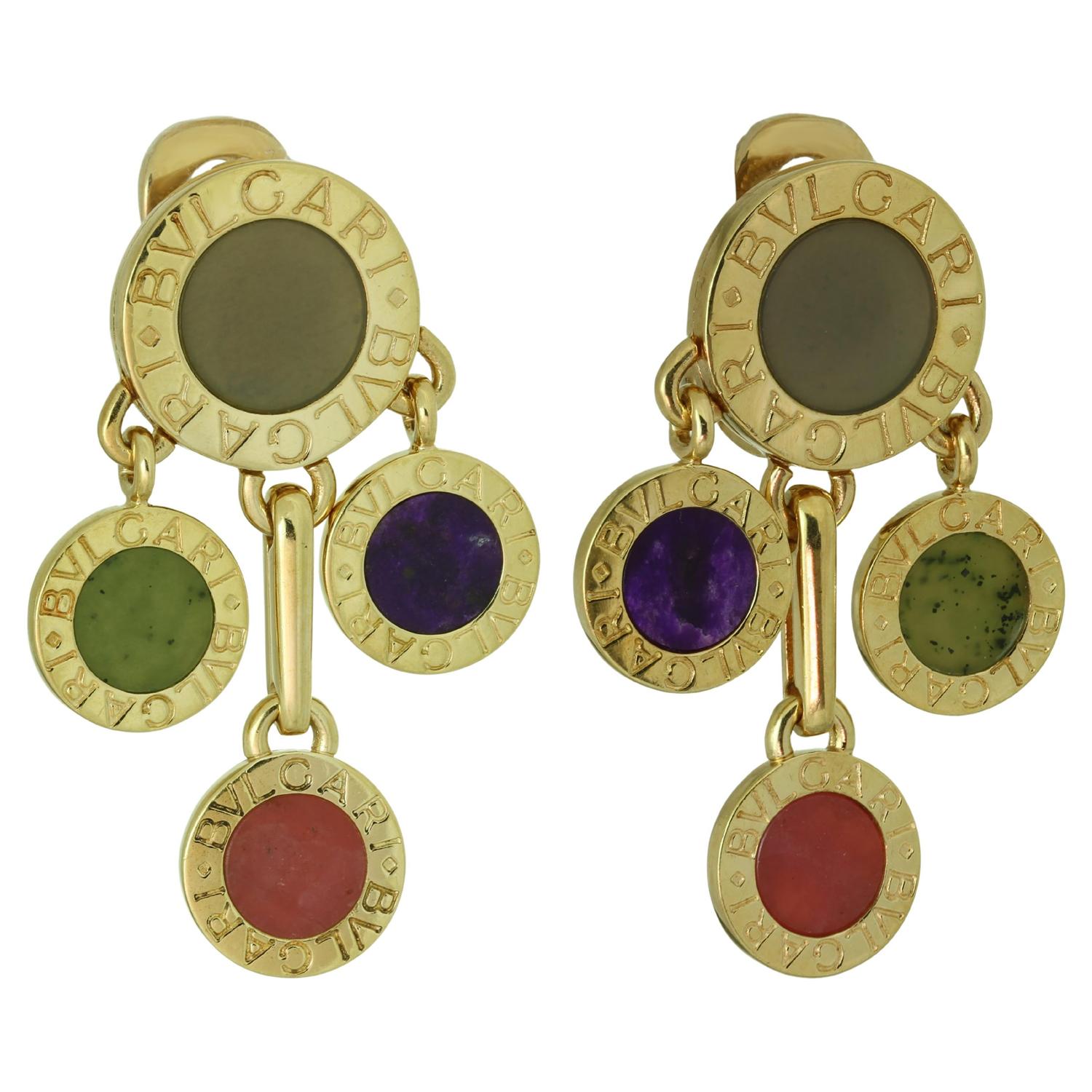 bvlgari green earrings