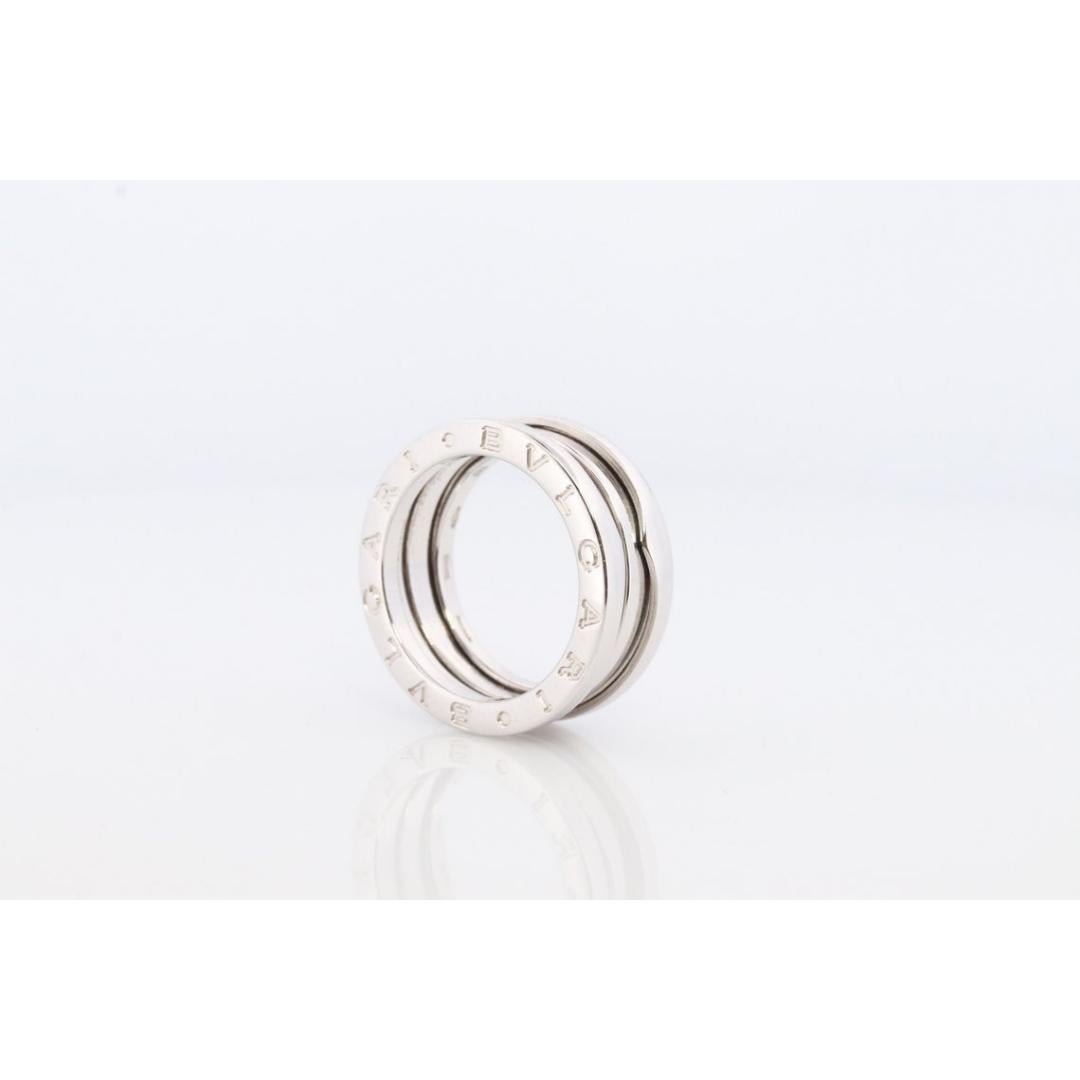 Bvlgari Ring. Bulgari B Zero 18k 750 White Gold. Bulgari Wide 18k Band. Bulgari For Sale 7