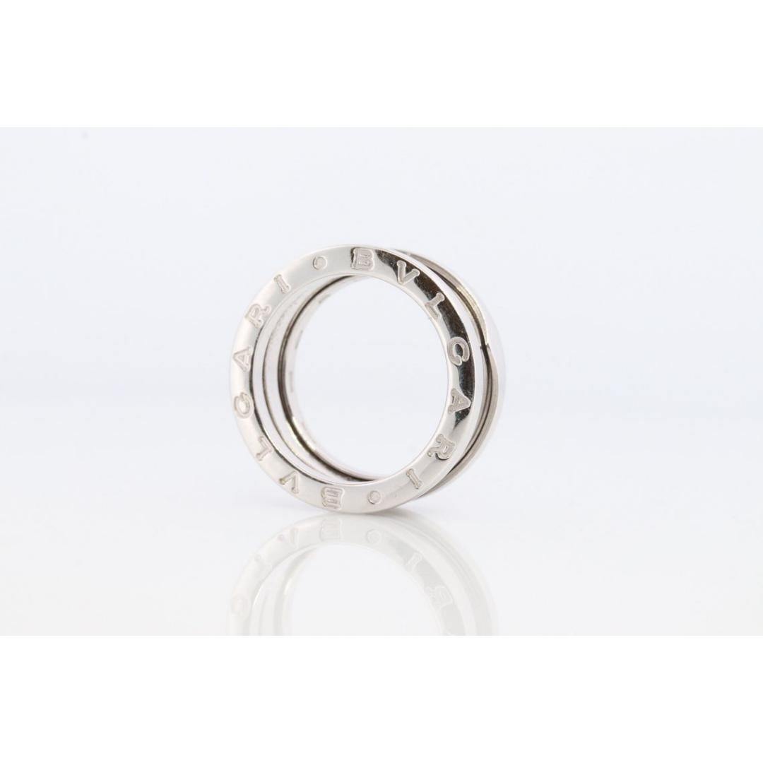 Bvlgari Ring. Bulgari B Zero 18k 750 White Gold. Bulgari Wide 18k Band. Bulgari For Sale 2