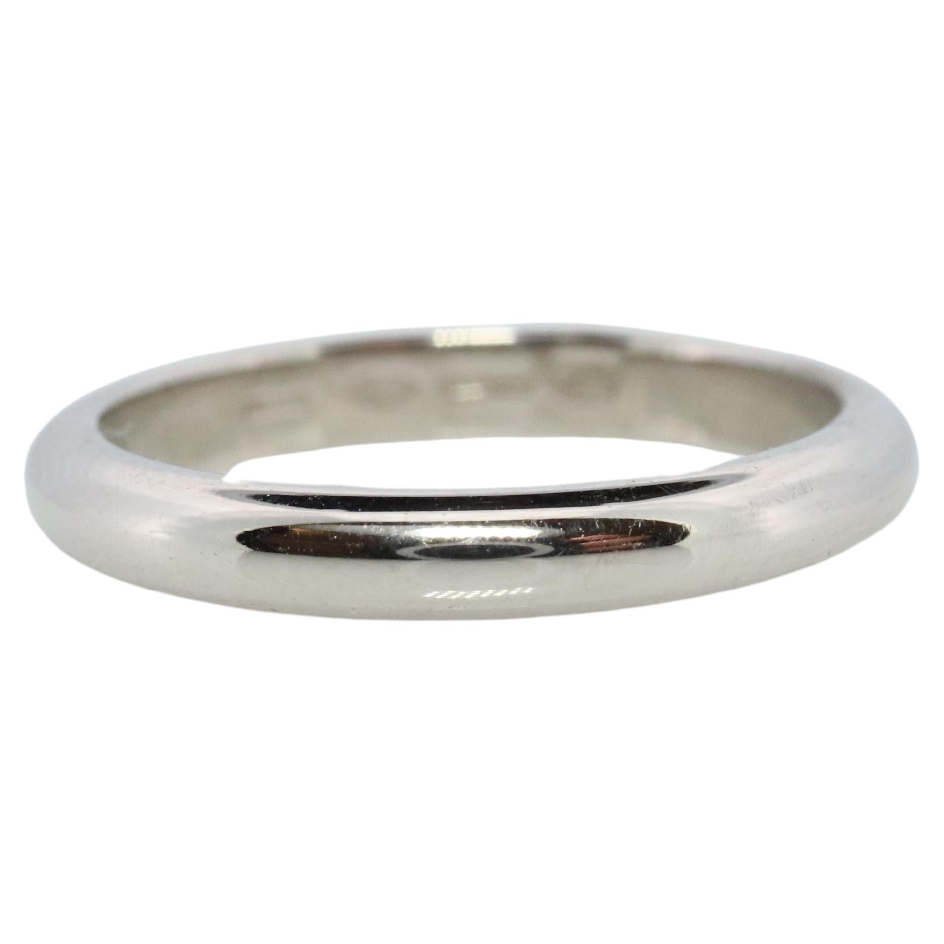 Anello Bvlgari. Bulgari FEDI Platino a fascia semplice Pt950 Comfort Fit Autentico Bvlgari