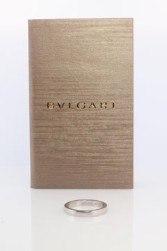 Bvlgari Ring. Bulgari Marry ME Platinum plain Band Pt950 Flat Genuine Bvlgari