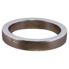 Bvlgari Ring. Bulgari Marry ME Platinum plain Band Pt950 Flat Genuine Bvlgari