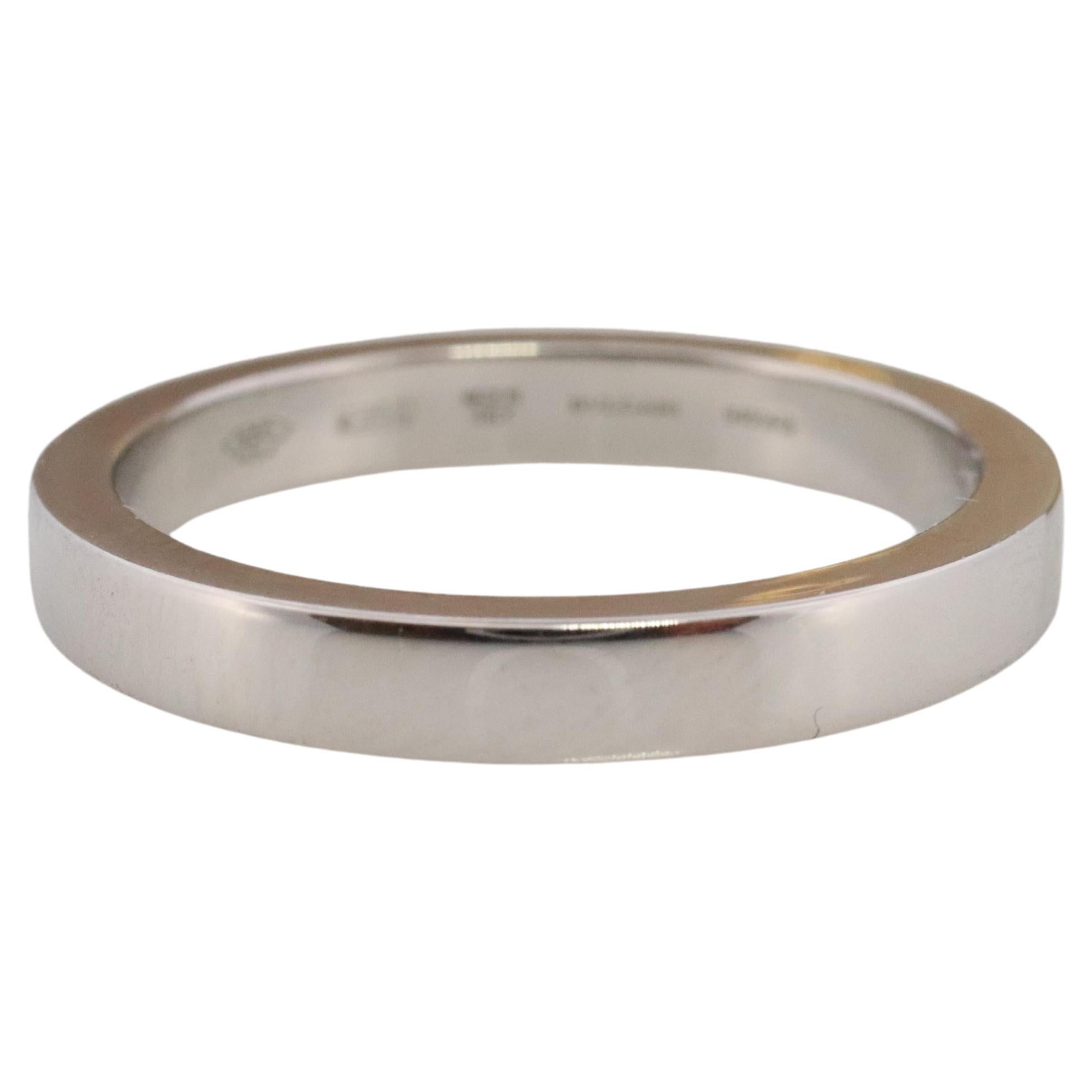 Anello Bvlgari. Bulgari Marry ME Platino a fascia liscia Pt950 Piatto Autentico Bvlgari