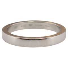 Bvlgari Ring. Bulgari Marry ME Platinum plain Band Pt950 Flat Genuine Bvlgari