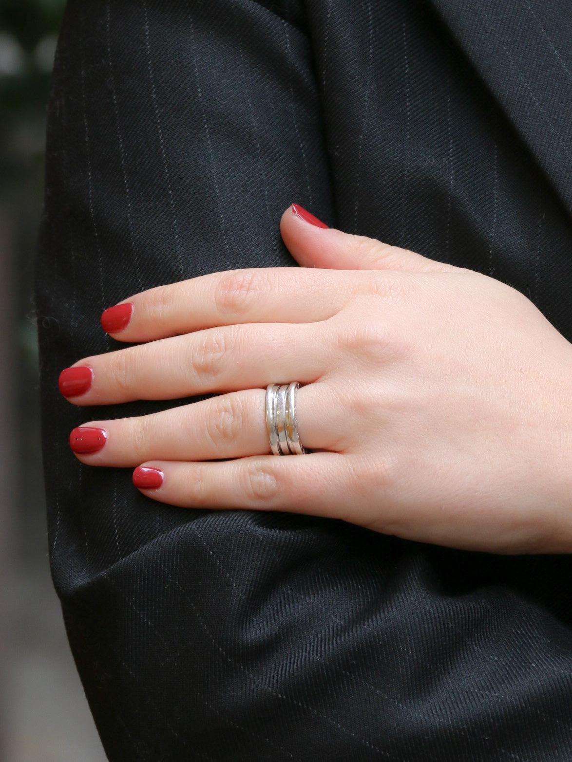 BVLGARI Ring B.Zéro1 medium model in white gold 4