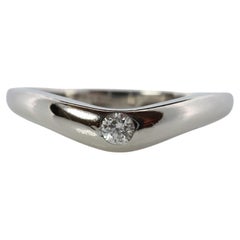 Bvlgari Ring. Corona PT950 Platinum Diamond solitaire Bulgari Band.