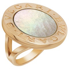 Bvlgari Ring in 18 Karat Gold with Mother of Pearl