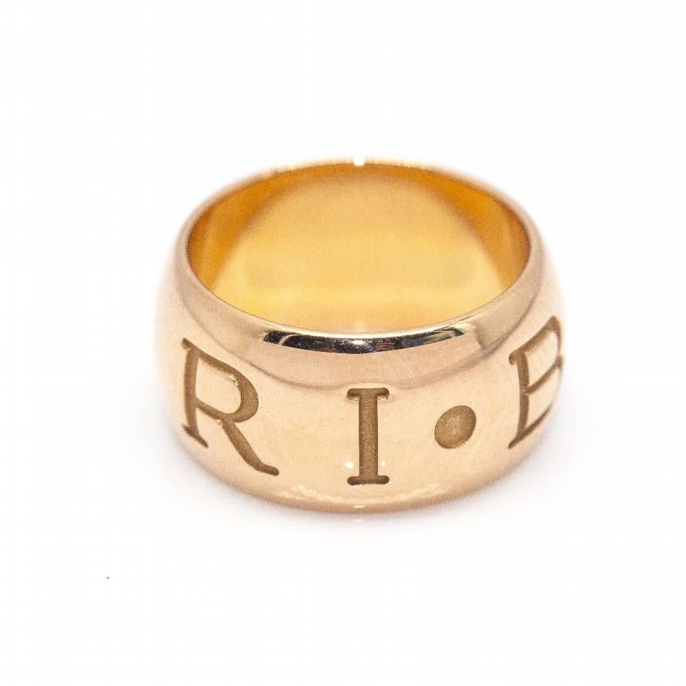 Original BVLGARI Ring in Yellow Gold for woman (with original box and unworn)  Size 9  18 kt  11,90 grams  Brand new item  Ref.D362113SO
