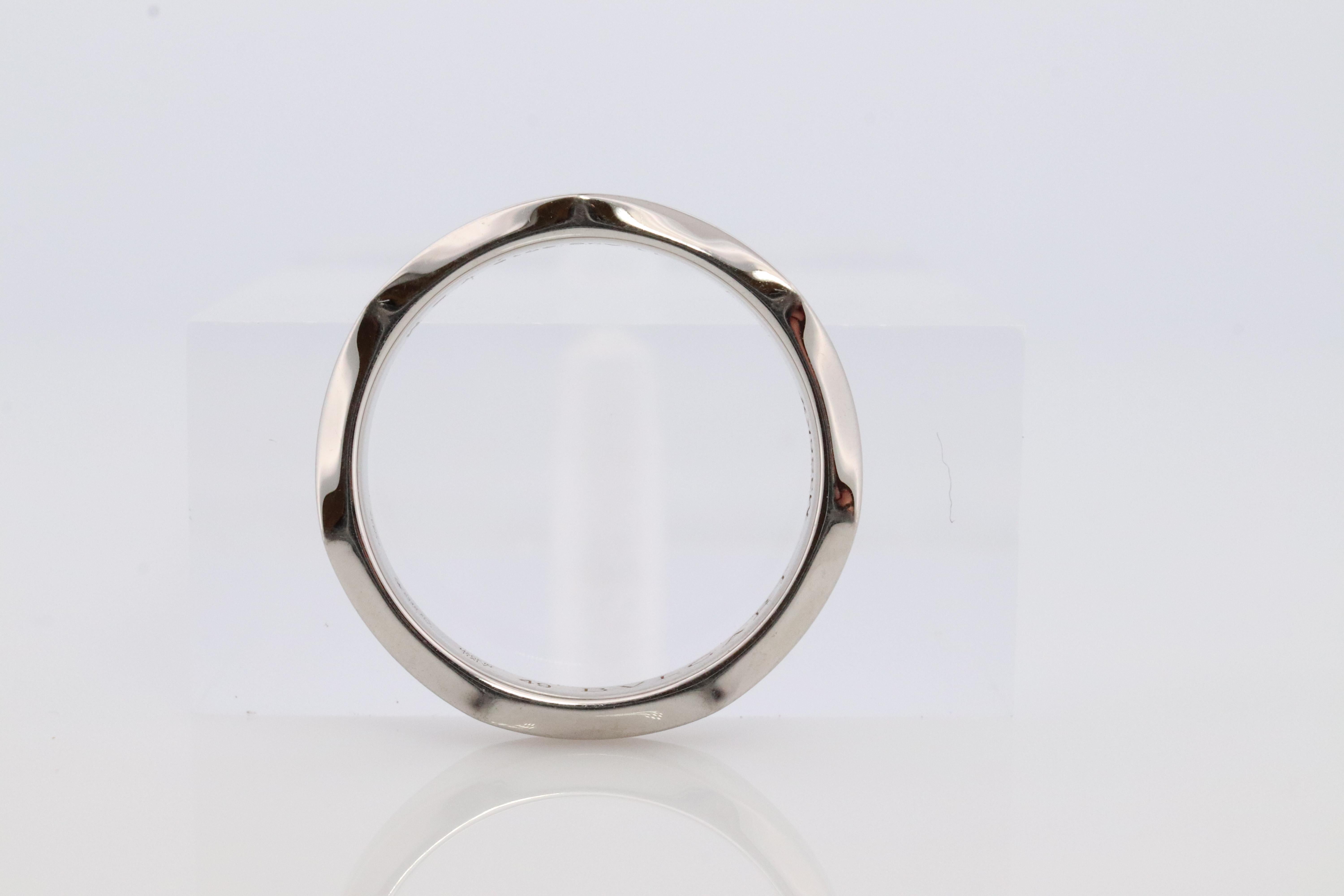 Anello Bvlgari. Infinito PT950 Platino Diamante solitario Bulgari Band. in vendita 1