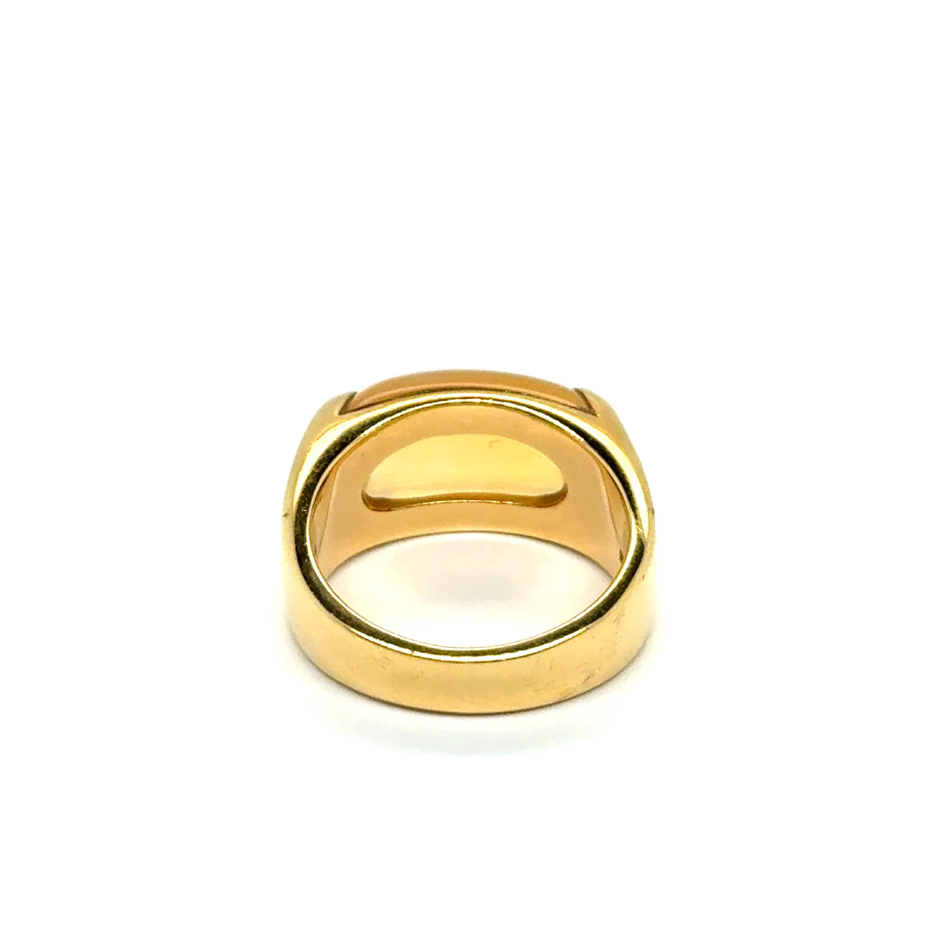 Bvlgari Ring with Citrine in 18 Karat Yellow Gold en venta 1