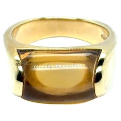 Bvlgari Ring with Citrine in 18 Karat Yellow Gold