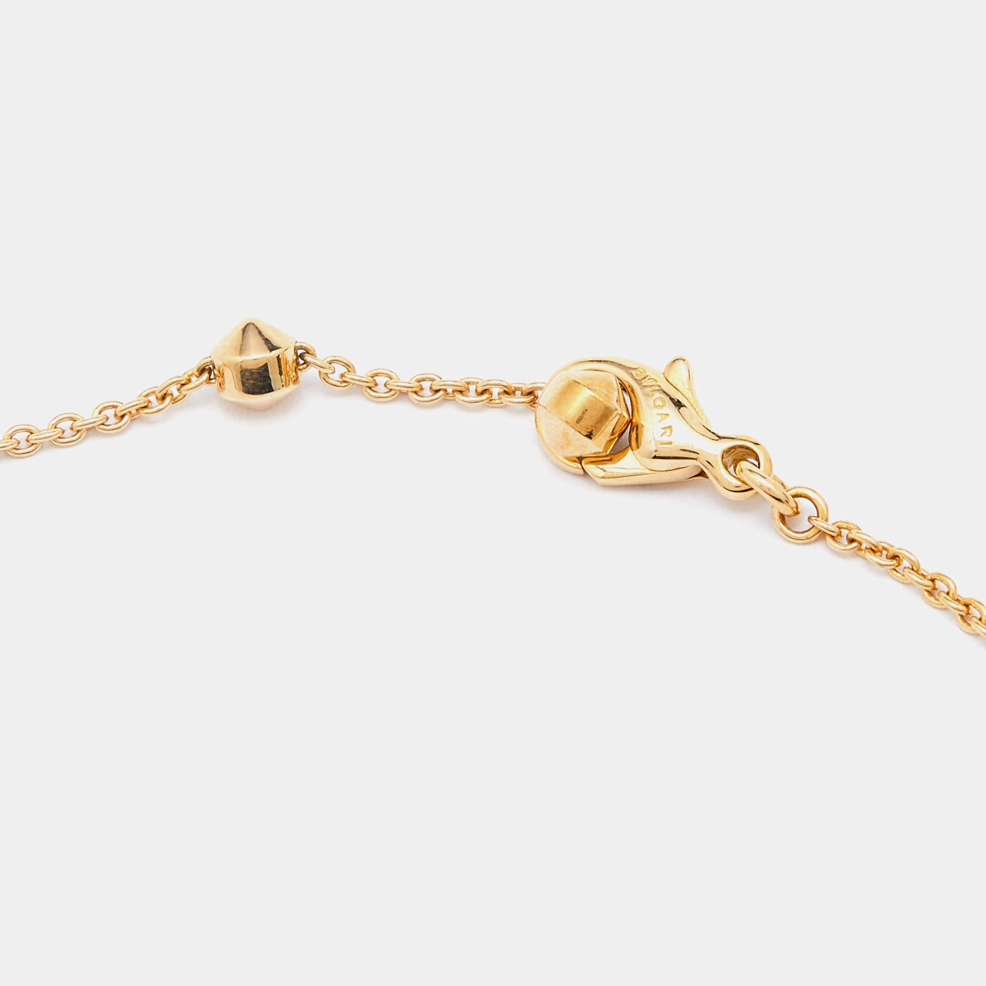 Bvlgari Roma: 18 Karat Gelbgold Halskette-Set Damen im Angebot