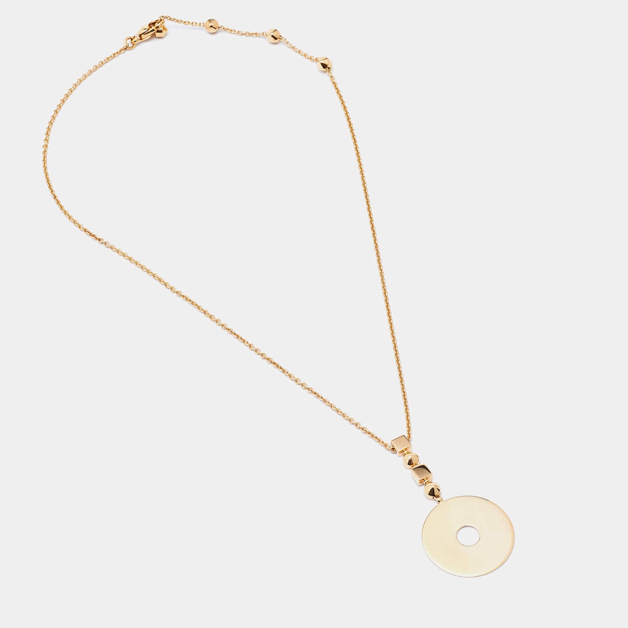 Bvlgari Roma 18k Yellow Gold Necklace Set For Sale 5