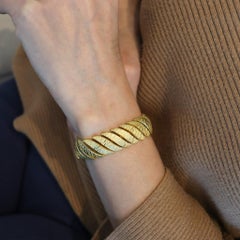 BVLGARI Roma 1960 Articulated Flexible Bracelet In Solid 18Kt Yellow Gold