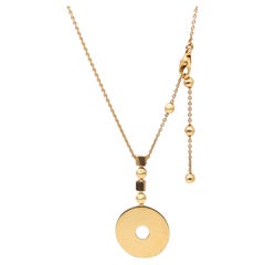 BVLGARI Roma 1970 Collier à pendentifs géométriques en or jaune massif 18Kt
